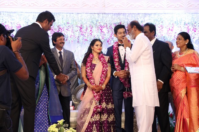 Vishal Sisiter Aishwarya - Ummidi Krithish Wedding Reception Stills